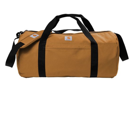 (NWT) Carhartt Canvas Duffle Rain Defender Work Travel Tool Gym Bag Brown - Picture 2 of 6